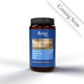 Bottle of Reign Life Magnesium Glycinate on a white background